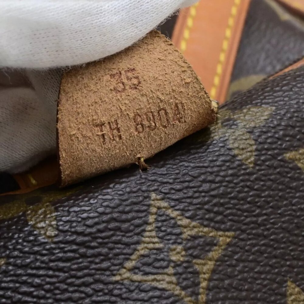 LOUIS VUITTON Sac Souple 35 Travel Hand Bag Monogram Leather BN - Picture 5 of 16